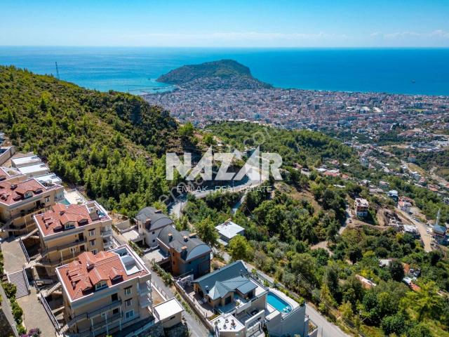 Alanya Bektaş’ta Deniz Manzaralı 6+2 Müstakil Villa 485 M2