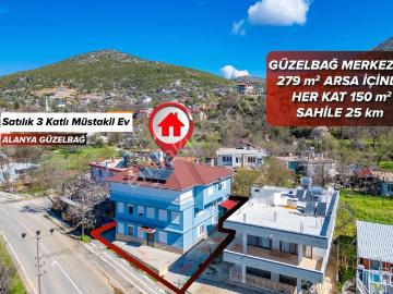 Alanya Güzelbağda Doğa İçinde Müstakil Ev Ve Arsa