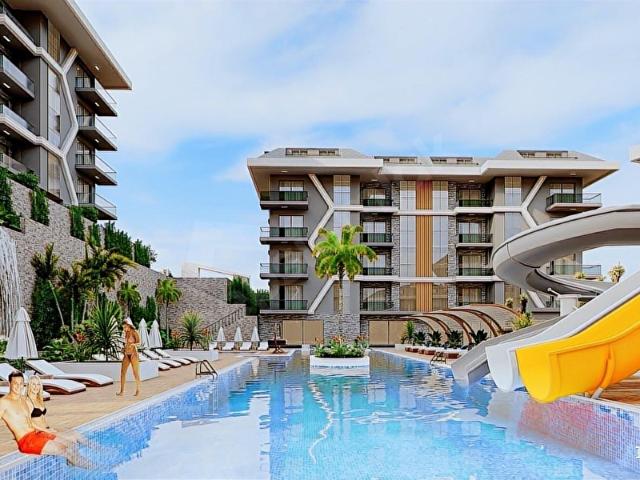 ALANYA KONAKLIDA DENİZ MANZARALI OTEL KONSEPT MOBİLYALI DUBLEKS