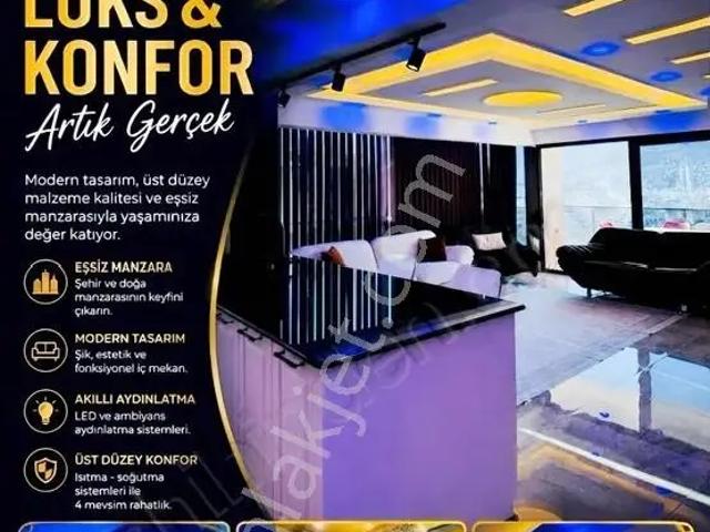 Alanya Kalede 3+1 Lüx Eşyalı Kiralık Daire
