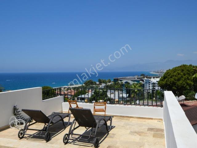 Alanya Kargıcak 2+1 100m2 Full Deniz Manzaralı Satılık Villa !