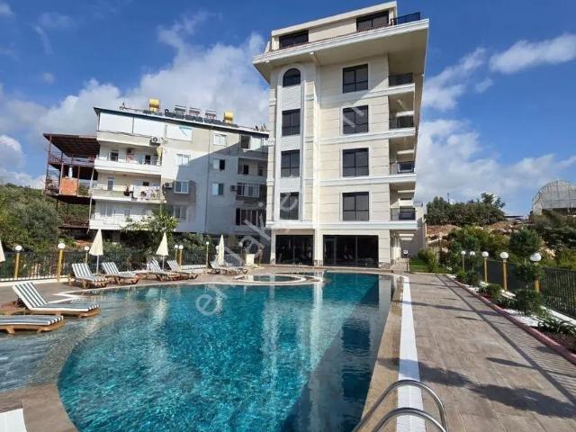 Alanya Kestel Lüks Site İçi Satılık Deniz Manzaralı 1+1