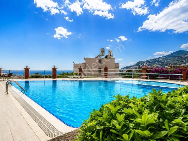 Alanya Hasbahçe'de Muhteşem Deniz Ve Kale Manzaralı Full Eşyalı 2+1 Satılık Daire