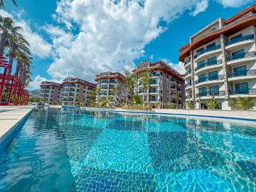 Alanya Oba’da Full Konsept Sitede 2+1 Dubleks Satılık Daire