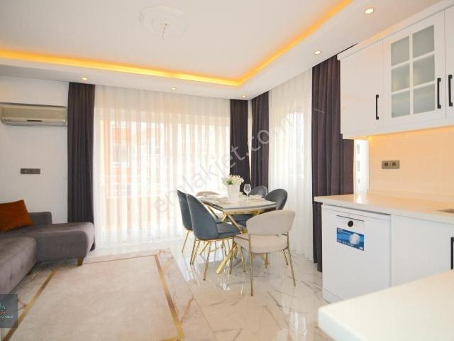 Alanya Obagöl Deniz Manzaralı Lüks Eşyalı Kiralık 1+1