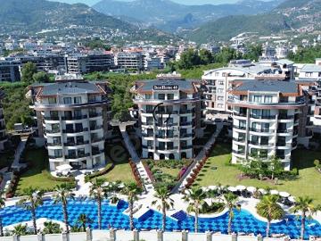 ALANYA OBA'DA KİRALIK LÜKS SİTE İÇERİSİNDE 1+1 EŞYALI DAİRE