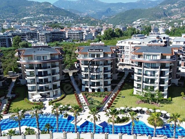 ALANYA OBA'DA KİRALIK LÜKS SİTE İÇERİSİNDE 1+1 EŞYALI DAİRE