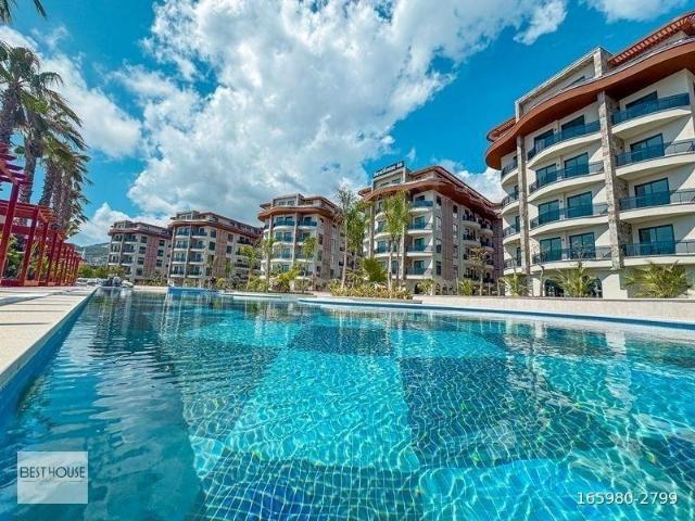 ALANYA OBA'DA LÜKS KOMPLEKSTE FULL EŞYALI 1+1 KİRALIK DAİRE