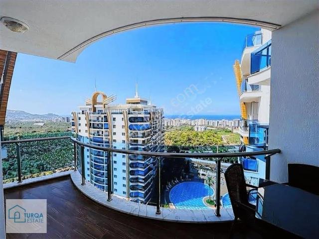 Alanya Mahmutlar Azura Park Sitede Deniz Manzaralı Eşyalı Daire