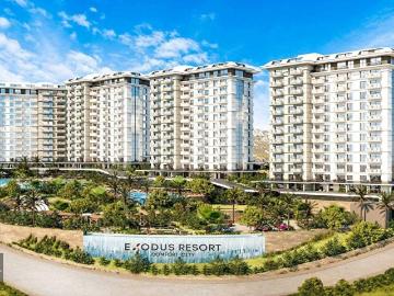 ALANYA MAHMUTLAR EXODUS RESORT 1+1 SATILIK FULL DENİZ MAZARALI