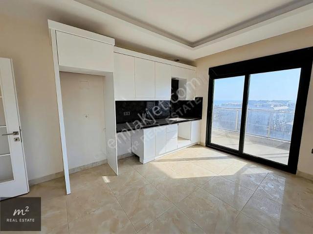Alanya mahmutlar In Tam Kalbinde 2+1 Satılık Daire kısmi Deniz