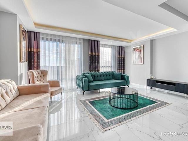 ALANYA MAHMUTLAR LÜKS MOBİLYALI 2+1 SATILIK SİTE İÇERİSİNDE DAİRE