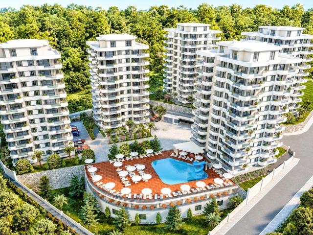 Alanya Mahmutlar 2+1 110m2 Deniz Manzara Lüx Site Kompleks Acill