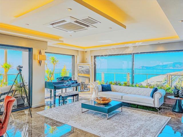 Alanya Mahmutlar 4+1 484m²full Deniz Kale Manzaralı Kral Dairesi