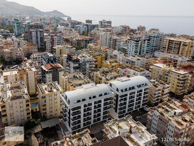 ALANYA MAHMUTLARDA DENİZE 400 M SIFIR BİNADA 1+1 SATILIK DAİRE