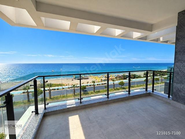 ALANYA MAHMUTLARDA DENİZE SIFIR ÖN CEPHE PANORAMİK DENİZ MANZARALI 2+1 DAİRE