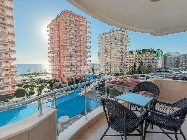 Alanya Mahmutlar'da Deniz Manzaralı Full Eşyalı 2+1 Satılık Daire