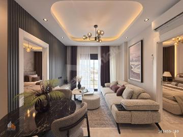 ALANYA MERKEZ SATILIK 2+1 EŞYALI SIFIR DAİRE ÖZEL TASARIM