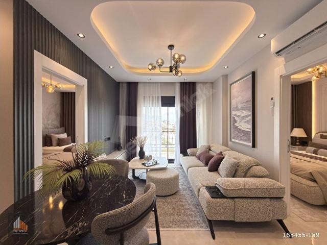ALANYA MERKEZ SATILIK 2+1 EŞYALI SIFIR DAİRE ÖZEL TASARIM