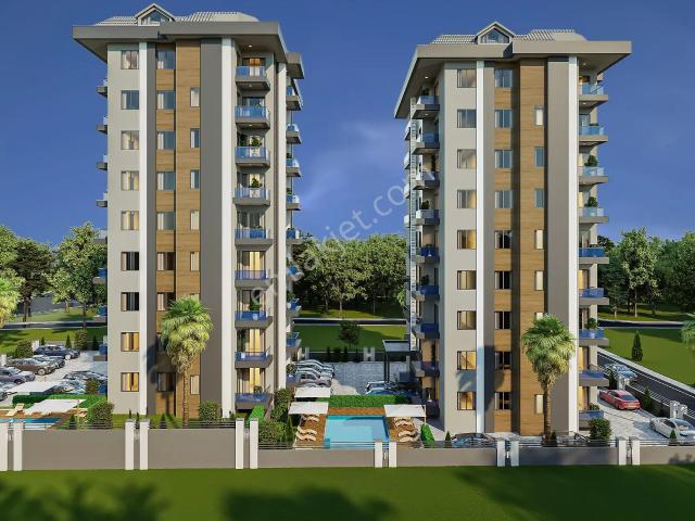 Alanya Merkez'de Projeden Satılık 7.kat Deniz Manzaralı 2+1 Daire