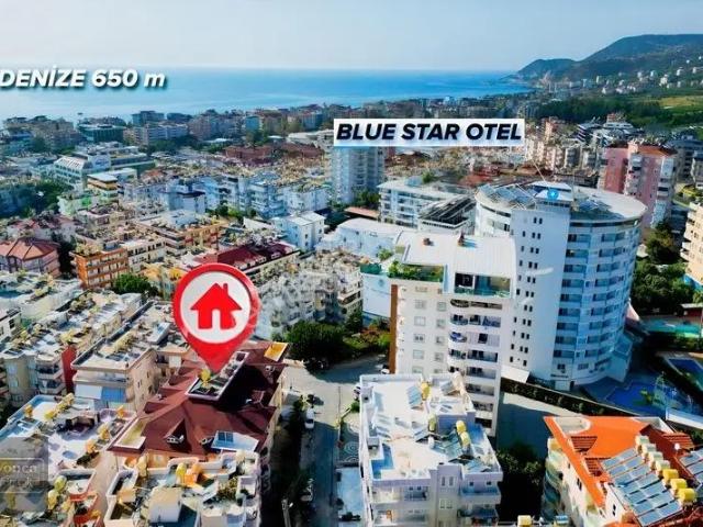 Alanya Saray Mah Kleopatra Plajına 500 2+1 Full Eşyalı