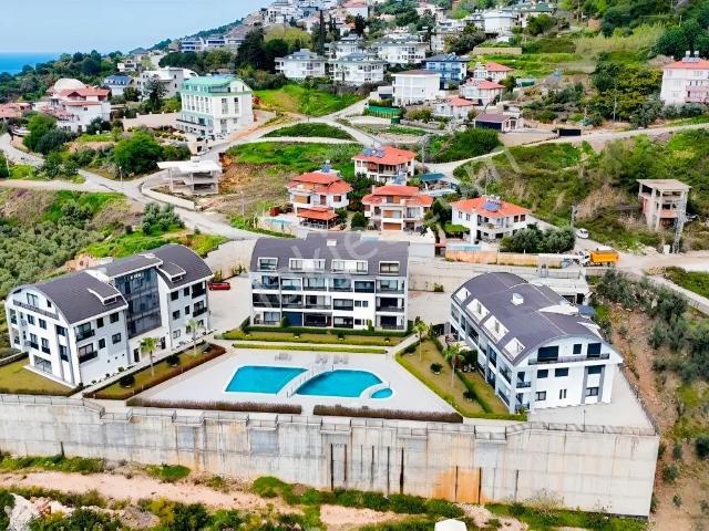 Alanya Tepe Cıty Renata Satılık Deniz Kale Manzaralı 1+1 Daire