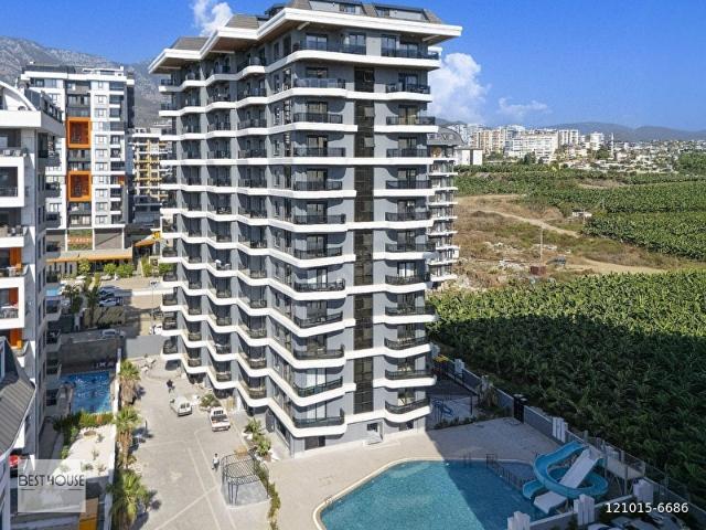 ALANYAMAHMUTLARDA DENİZE 500M LÜKS SİTE İÇERİSİNDE 1+1 SATILIK DAİRE