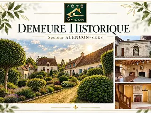 Sées 61500 Achat / Vente maison 11 pièces t11 au dernier étage jardin