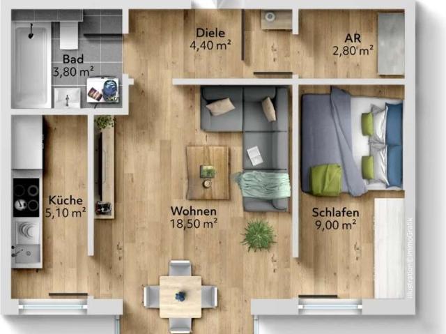 Alltagstaugliche 2 Zimmer Wohnung in München Perlach