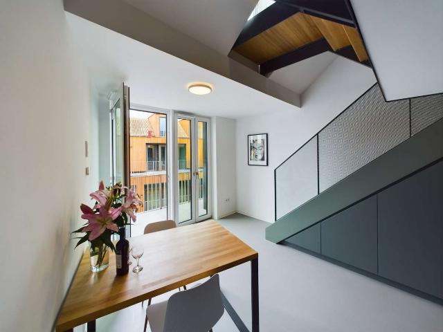 All inclusive | Möblierte 2 Zimmer Maisonette mit Balkon | Maisonette Prime
