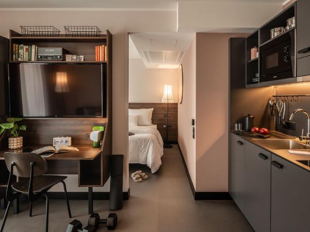 All you need is. Loft 32m² with balcony Furnished Apartment incl. WIFI, Cleaning, Gym, Co Working, Social Spaces: Library, Gaming, etc., Munchen Amsterdam Apartments for Rent