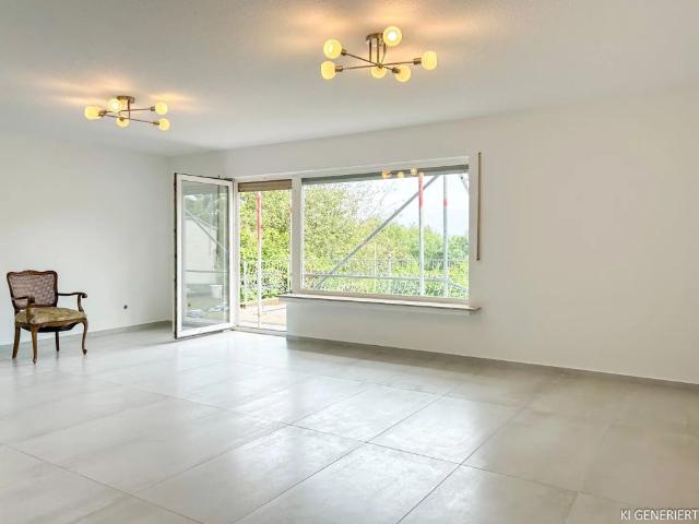 Alles auf Anfang: Frisch renovierte 1,5 Zimmer Souterrainwohnung mit Terrasse und Grünblick
