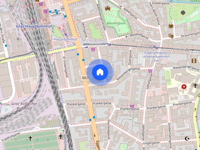 | ALLGEMEINER DACHGARTEN | NÄHE HAUPTBAHNHOF | 2 ZIMMER