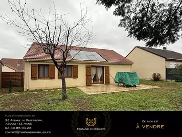 Allonnes 72700 Achat / Vente maison 5 pièces t5 terrasse