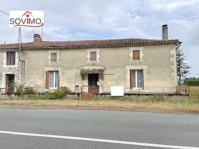 Alloue 16490 Achat / Vente maison 3 pièces t3 jardin