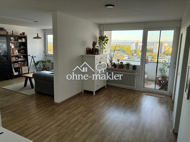 Alpenblick über Wangen: Großzügige 3 Zimmer Wohnung modern aufgemacht im 9. OG mit Balkon