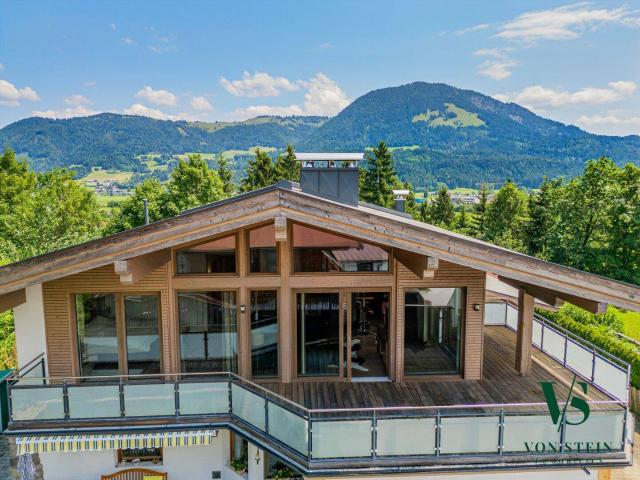 Alpiner Wohntraum nahe Kitzbühel – exklusive Dachgeschosswohnung mit Panoramaterrasse und Hornblick
