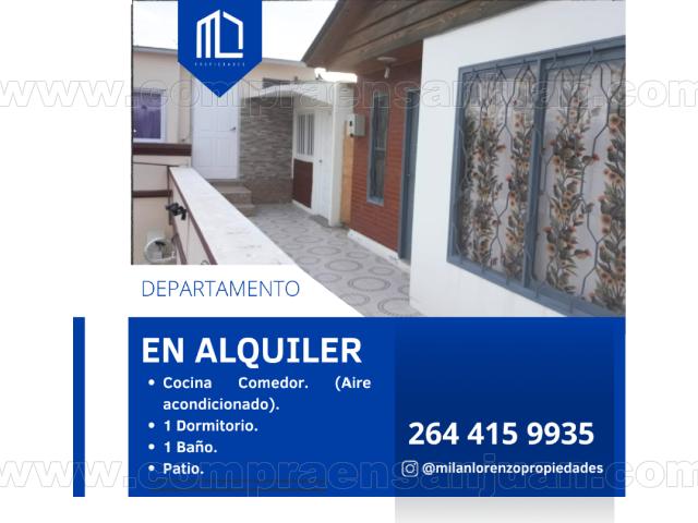 Alquila Departamento 1 Dormitorio. Capital