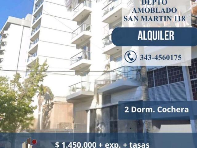 Alquiler zona parque. 2 dormitorios, cochera