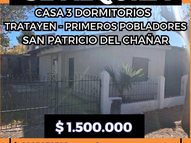 Alquiler Casa de 3 dormitorios en San Patricio del Cha?ar ? 110m?