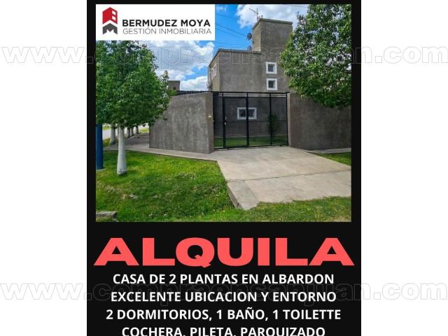 Alquiler. Casa En Albardón, Hermosa Ubicación Y Entorno, A Metros De Ruta Nacional 40