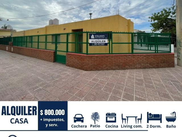 ALQUILER CASA S/ Bvld. Eduardo Bulnes 2 dormitorio/cochera