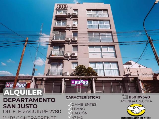 Alquiler de espectacular Departamento 2 ambientes en La Matanza San Justo
