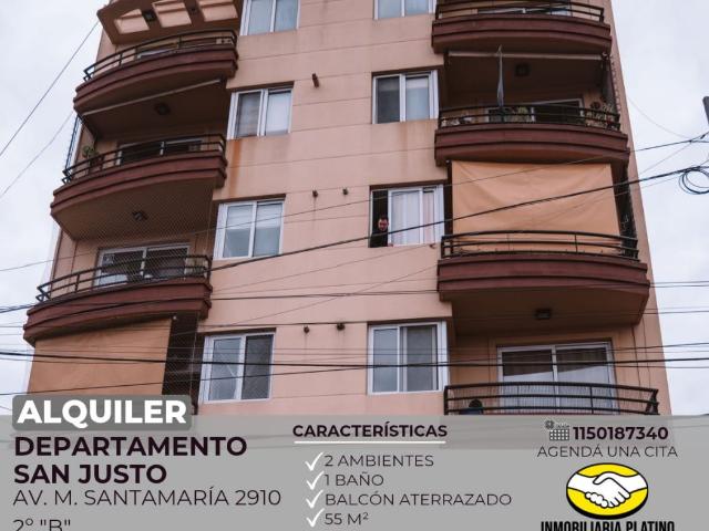 Alquiler de espectacular Departamento 2 ambientes en La Matanza San Justo