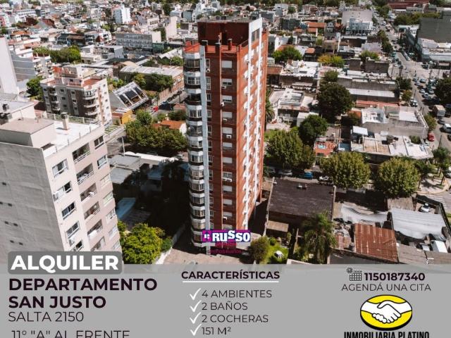 Alquiler de espectacular Departamento 4 ambientes en La Matanza San Justo