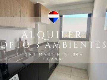 ALQUILER DEPTO 3 AMB CON COCHERA BERNAL CENTRO