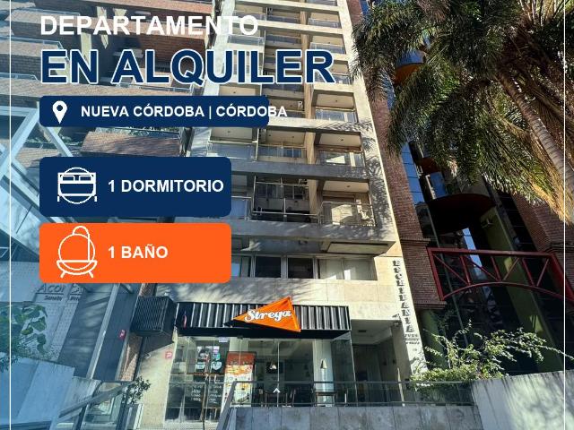 ALQUILER DEPTO DE 1 DORMITORIO EN NUEVA CORDOBA