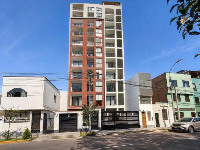Alquiler depa moderno 40 m² con balcón y vista a parque Pueblo Libre