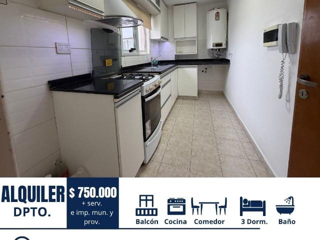 ALQUILER DEPARTAMENTO 3 dorm./ GUEMES