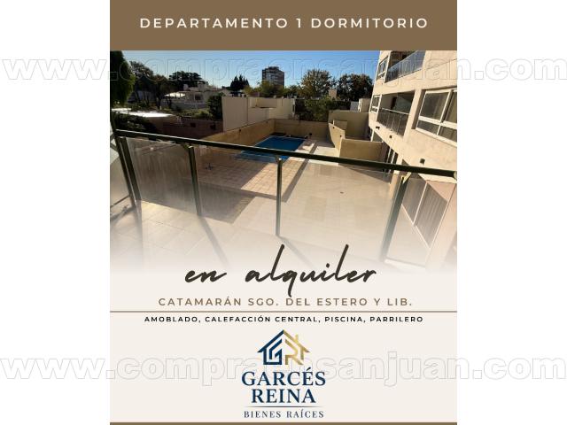 Alquiler Departamento 1 Dormitorio Amoblado Con Cochera Y Piscina Catamarán